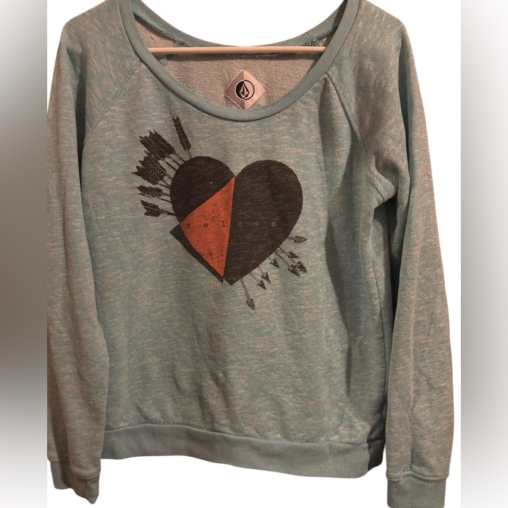 Volcom Turquoise sweater women’s size Medium